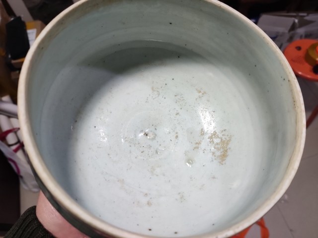 古玩陶瓷明末青花花卉紋缽式爐拍賣，當前價格698元