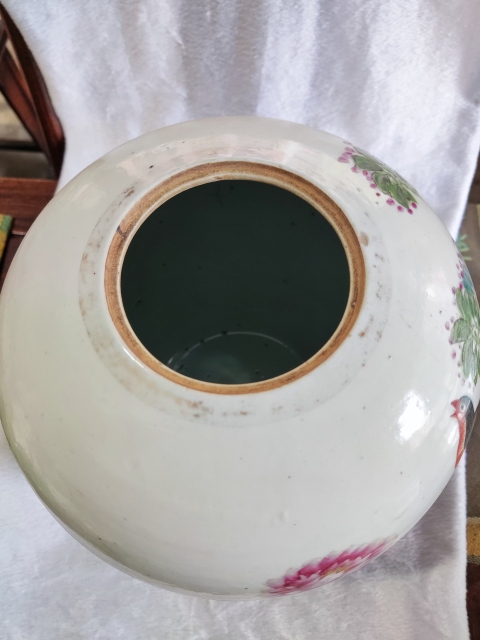 古玩陶瓷民國淺絳彩花鳥紋冬瓜罐拍賣，當前價格3988元