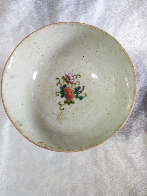 古玩陶瓷后加彩豆青釉青花粉彩碗拍賣,當(dāng)前價(jià)格518元