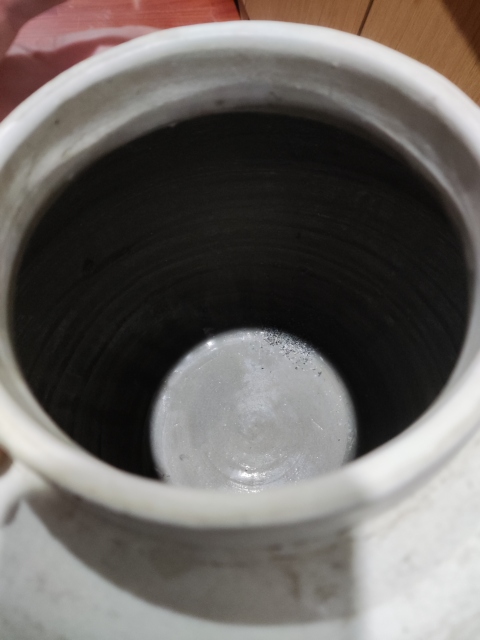 古玩陶瓷明代白釉大罐拍賣,當前價格1288元
