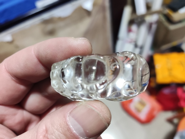 古玩玉器水晶發(fā)晶墜帶證書開門的拍賣，當(dāng)前價(jià)格698元