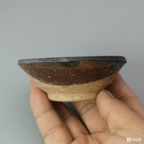古玩陶瓷建窯系芝麻釉茶盞拍賣，當(dāng)前價格600元