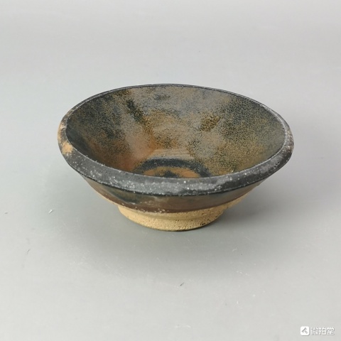 古玩陶瓷建窯系芝麻釉茶盞拍賣，當(dāng)前價格600元