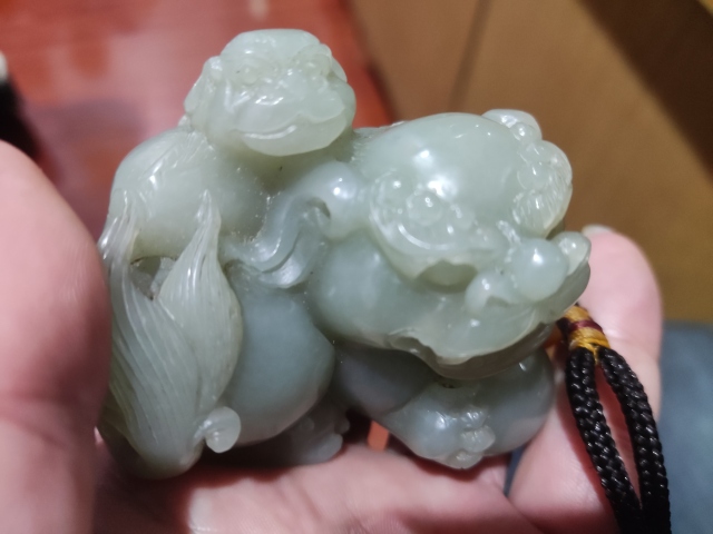 古玩玉器和田玉籽料“太師少師”小擺件拍賣，當前價格3988元