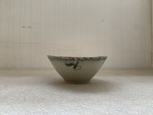 古玩陶瓷晚明青花碗拍賣,當前價格398元
