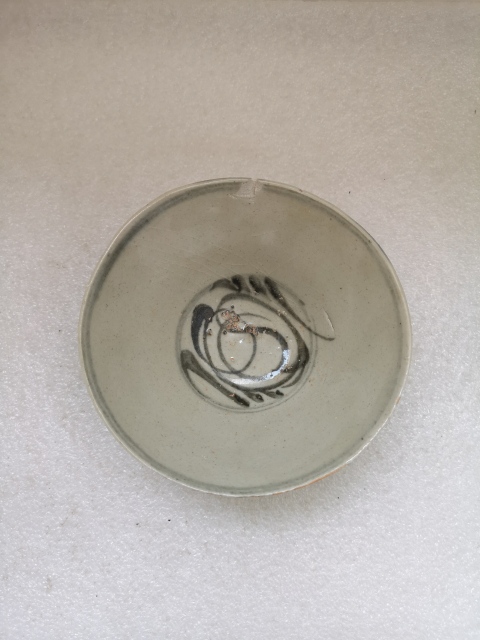 古玩陶瓷晚明青花碗拍賣,當前價格398元