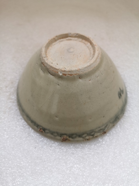 古玩陶瓷晚明青花碗拍賣,當前價格398元