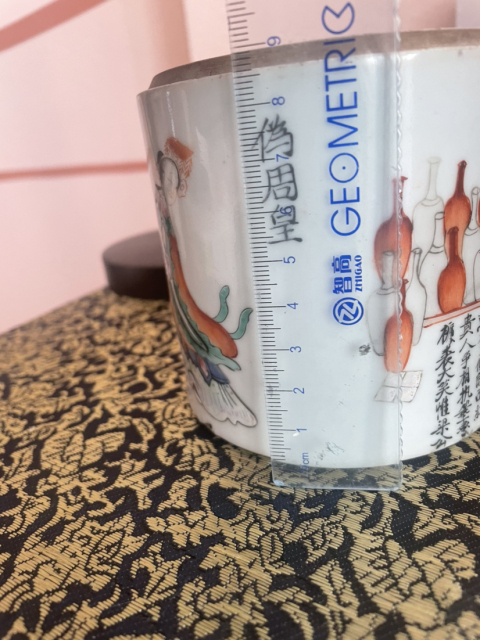 古玩陶瓷清代道光至咸豐無雙譜粉彩蓋缸拍賣,當前價格6800元