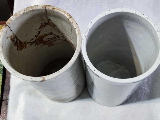 古玩陶瓷民國淺絳彩花鳥紋帽筒一對拍賣,當前價格3988元