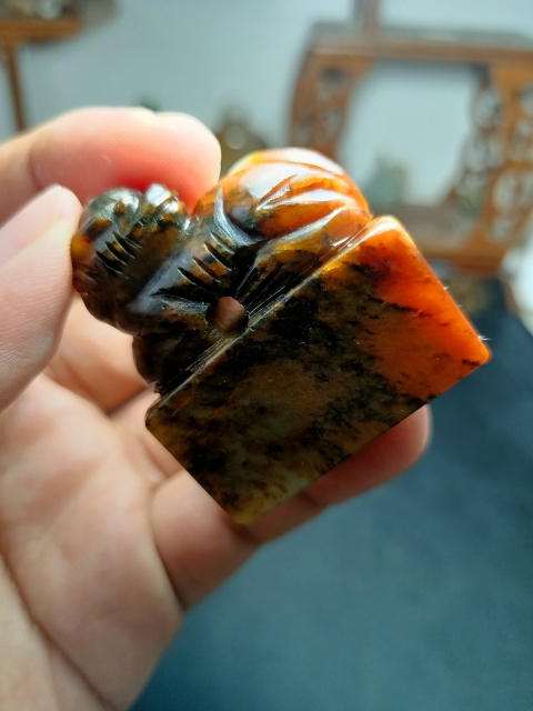 古玩玉器明代瑞獸印章拍賣,當前價格38600元