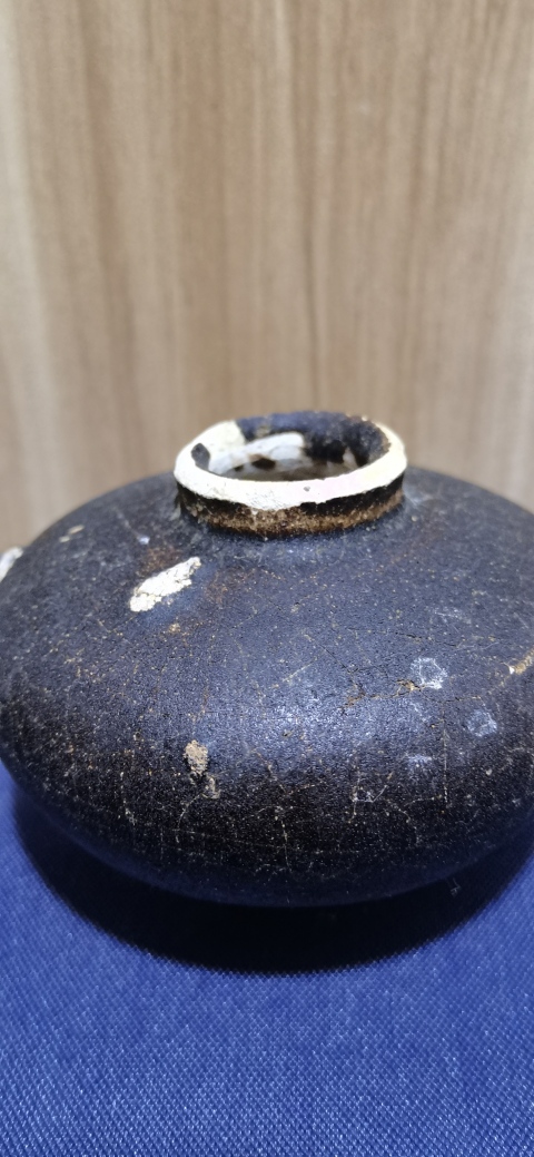 古玩陶瓷宋末元初吉州窯海撈出水瓷水盂拍賣，當(dāng)前價格600元