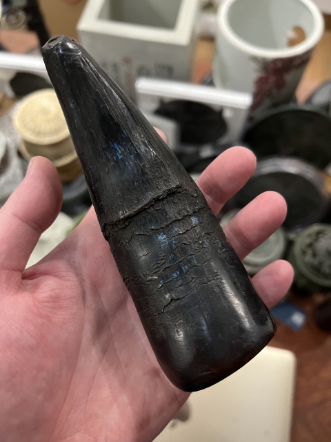 古玩雜項清代精品**雕刻猛獸紋擺件拍賣,當前價格1800元