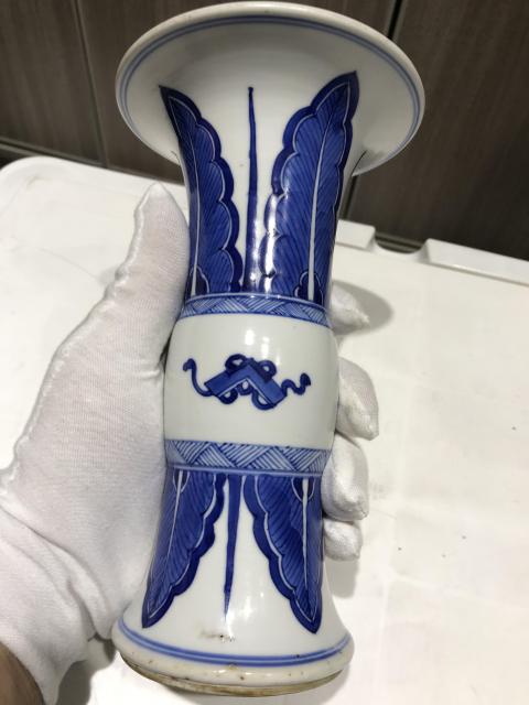 古玩陶瓷清康熙 青花花觚拍賣(mài),當(dāng)前價(jià)格6800元