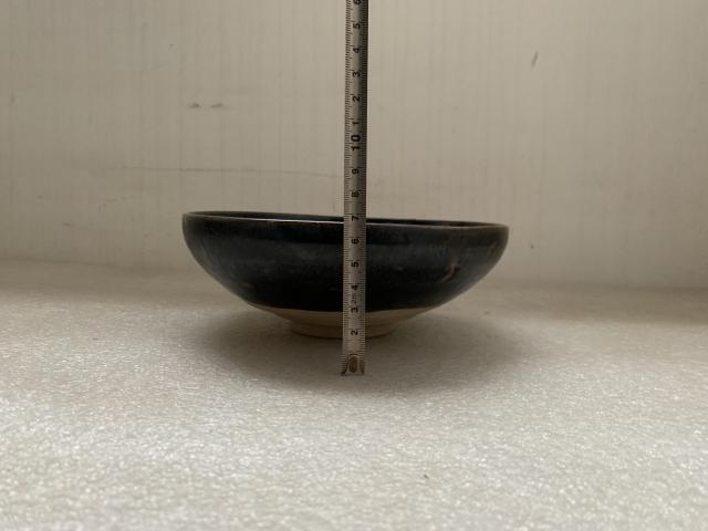 古玩陶瓷元代黑釉碗拍賣,當前價格850元
