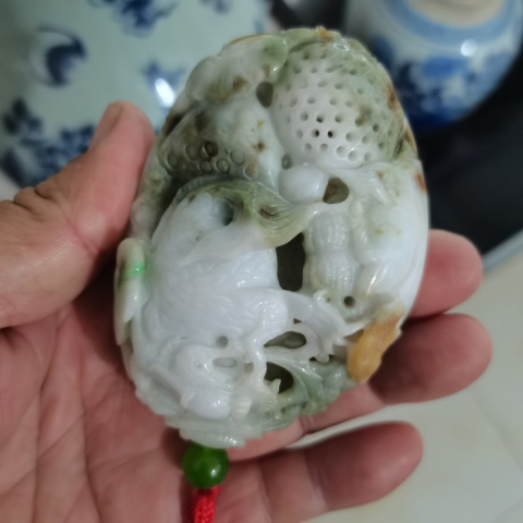 古玩玉器翡翠件拍賣，當前價格5333元