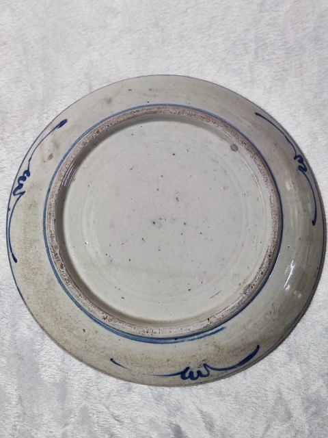 古玩陶瓷清中青花盤拍賣，當前價格888元