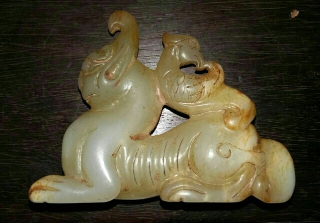 古玩玉器玉獸和新疆。田籽料。拍賣，當前價格6777元