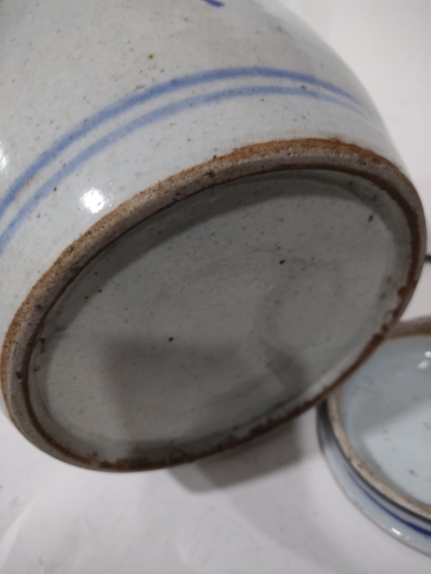 古玩陶瓷青花牡丹花紋蓋罐拍賣，當前價格1888元