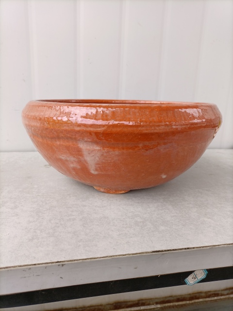 古玩陶瓷解放初期地方窯紅釉香爐拍賣，當前價格500元