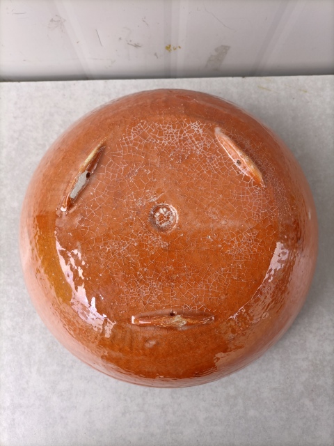 古玩陶瓷解放初期地方窯紅釉香爐拍賣，當前價格500元