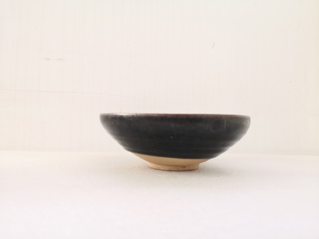 古玩陶瓷金元澀圈圈足疊燒工藝黑釉盞拍賣，當(dāng)前價格850元