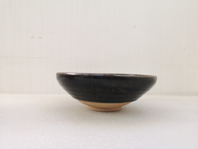 古玩陶瓷金元澀圈圈足疊燒工藝黑釉盞拍賣，當(dāng)前價格850元