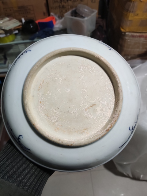 古玩陶瓷清代乾隆獅子喜鵲青花盤拍賣,當(dāng)前價格3588元