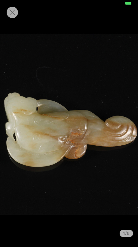 古玩玉器明代玉鳳鳥拍賣，當前價格28500元