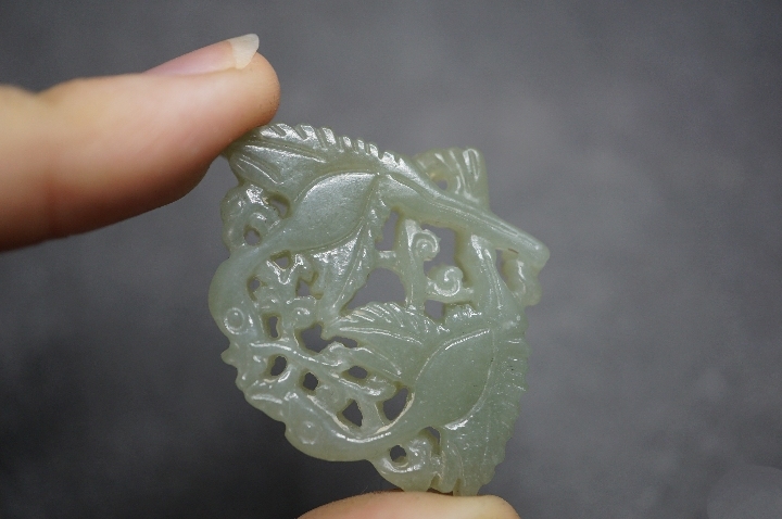 古玩玉器和田玉雙鶴玉佩拍賣,當前價格698元