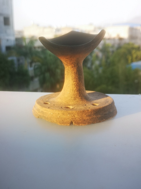 古玩陶瓷元代.黑陶油燈  (推薦理由：稀有、禪意 )拍賣，當前價格200元