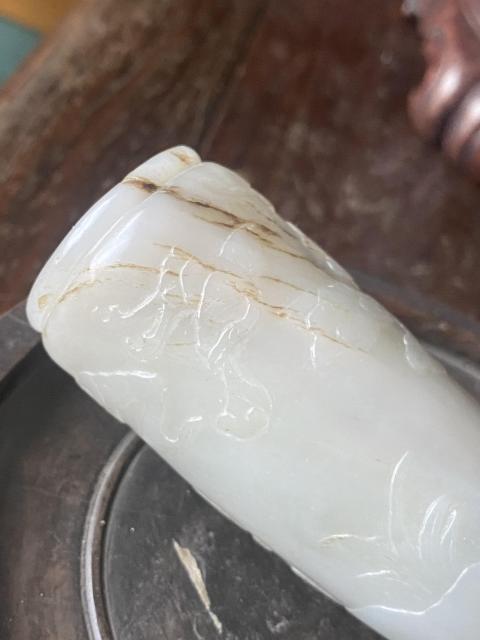 古玩玉器80/90年代和田玉瓶拍賣，當前價格5800元
