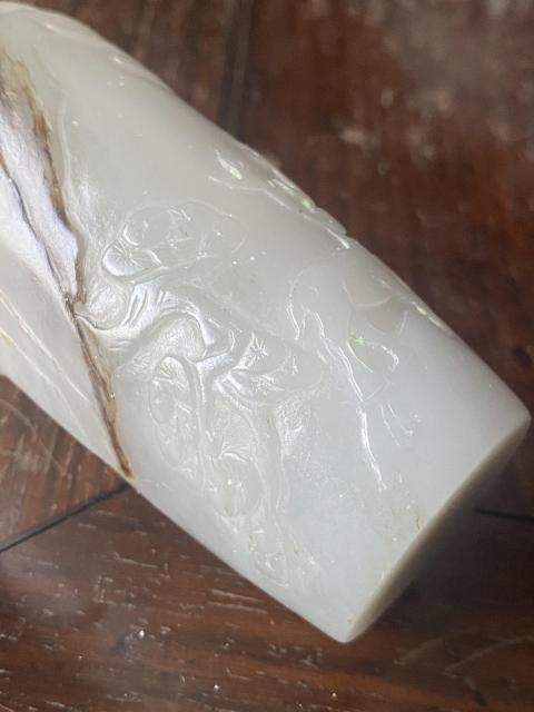 古玩玉器80/90年代和田玉瓶拍賣，當前價格5800元