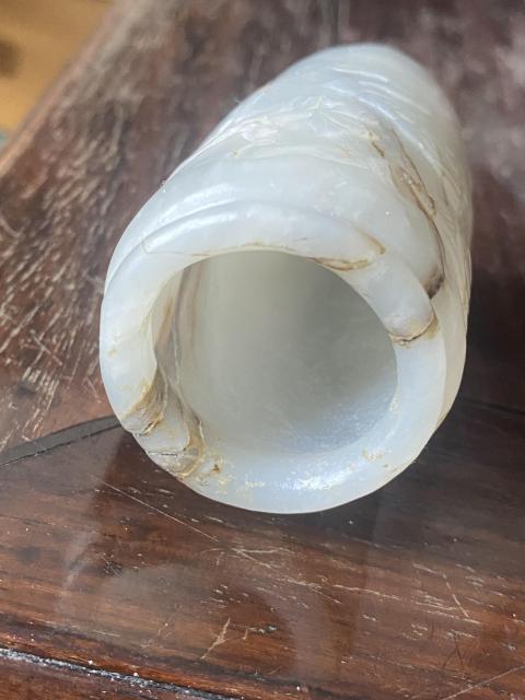 古玩玉器80/90年代和田玉瓶拍賣，當前價格5800元