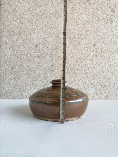 古玩陶瓷清代磁州窯紫金釉瓶拍賣,當(dāng)前價(jià)格980元