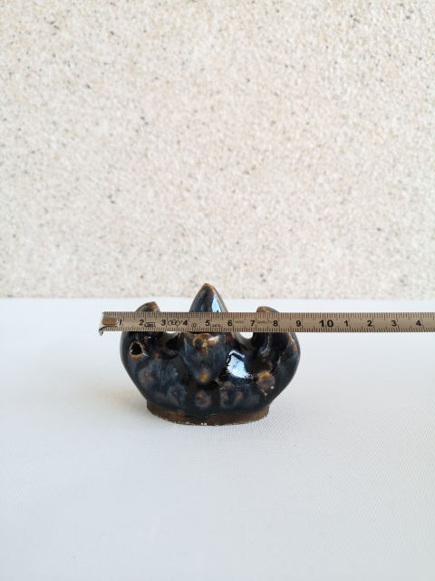 古玩陶瓷清代磁州窯系黑釉筆山拍賣,當前價格680元