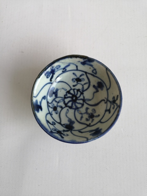 古玩陶瓷清中如意靈芝紋雙藍(lán)圈花押款青花杯拍賣,當(dāng)前價(jià)格480元