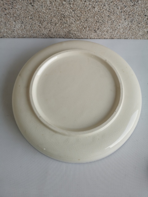 古玩陶瓷六十至八十年代花卉紋青花加彩盤拍賣,當前價格450元