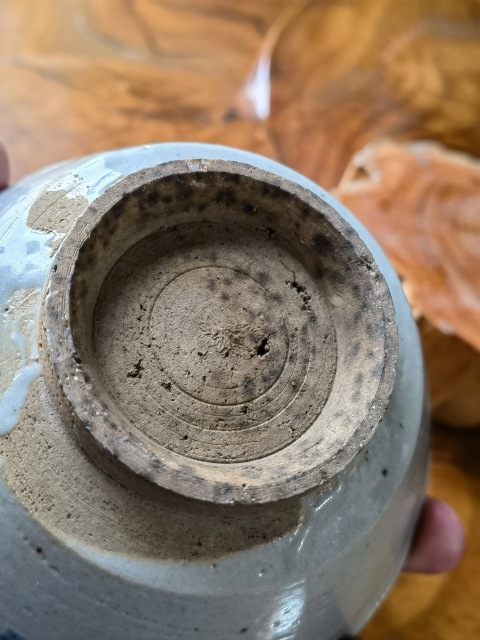 古玩陶瓷清代早期青花澀圈圈足疊燒工藝碗拍賣，當(dāng)前價格258元