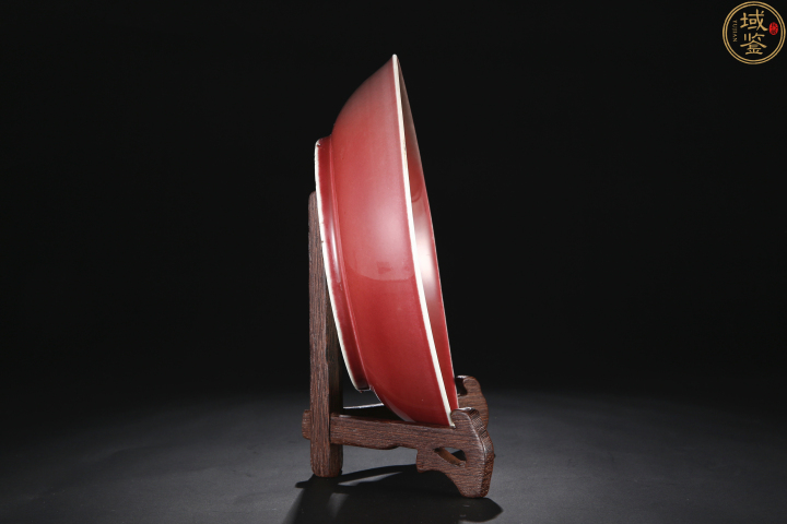 古玩陶瓷大清道光年制款紅釉盤（官窯）拍賣，當(dāng)前價(jià)格58000元