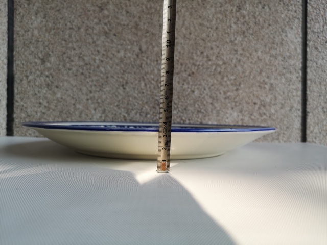 古玩陶瓷六十至八十年代歲寒三友松竹梅青花盤拍賣,當前價格299元