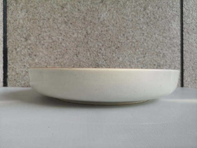 古玩陶瓷六十至八十年代花卉紋青花盤拍賣,當前價格398元