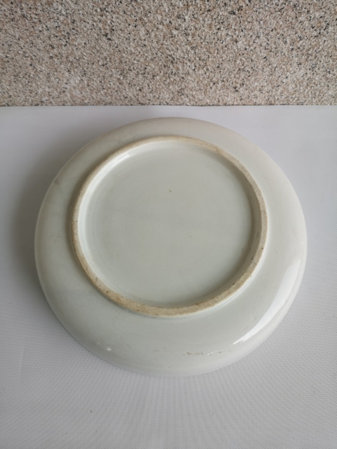 古玩陶瓷六十至八十年代花卉紋青花盤拍賣,當前價格398元