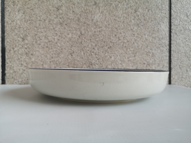 古玩陶瓷六十至八十年代山水紋青花盤拍賣，當前價格398元