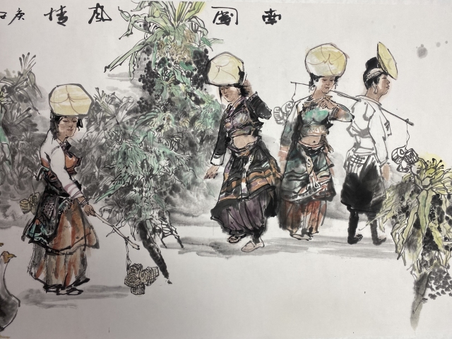 古玩字畫中美協(xié)黃慶明 南國風情帶合影拍賣，當前價格1488元