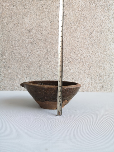 古玩陶瓷明末清初地方窯褐釉研碗拍賣,當前價格680元