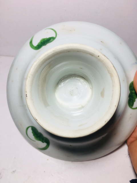 古玩陶瓷(已保真帶證書)釉下彩葡萄紋高足盤拍賣,當前價格0元