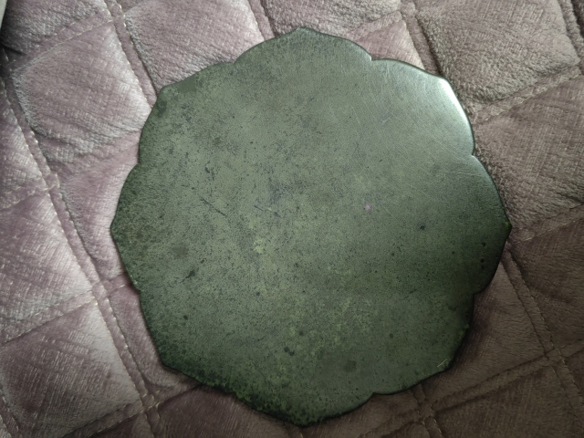 古玩銅器唐代八角團(tuán)花鏡拍賣(mài)，當(dāng)前價(jià)格88000元