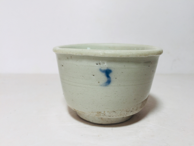 古玩陶瓷清代青花杯拍賣，當(dāng)前價(jià)格199元