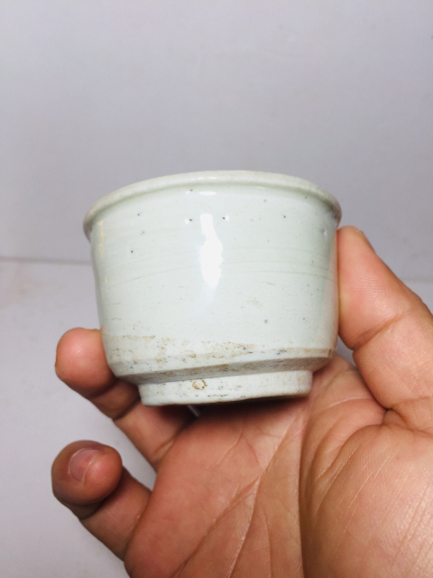 古玩陶瓷清代青花杯拍賣，當(dāng)前價(jià)格199元