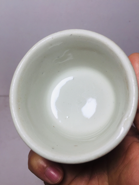 古玩陶瓷清代青花杯拍賣，當(dāng)前價(jià)格199元